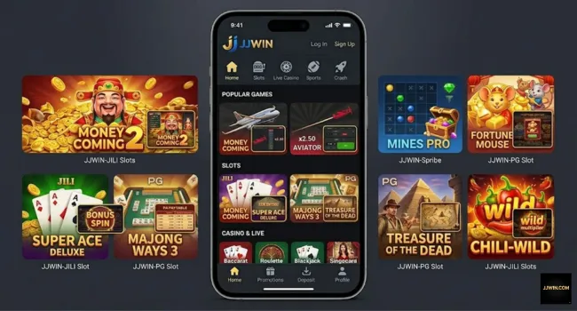 JJWin Game Free Logo Design
